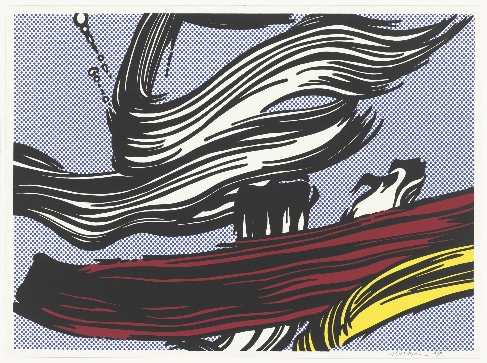 Warren Levy art Les Brushstrokes de Roy Lichtenstein